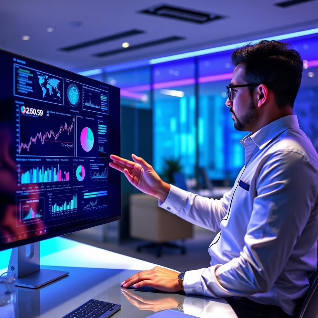 Founder reviewing live analytics